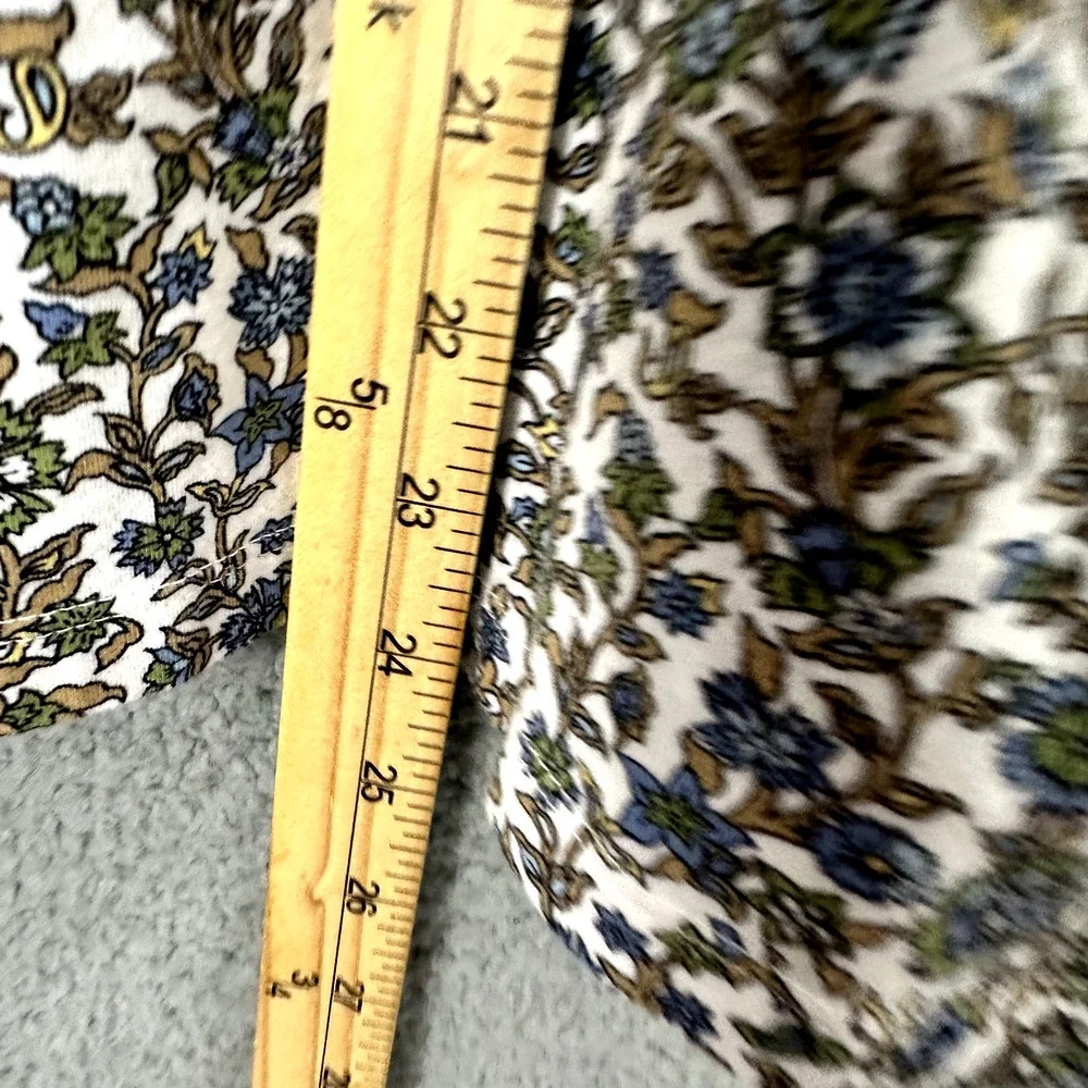 Liz Claiborne Top Women 3X Floral Gathered Dainty Ditzy boho cottagecore vtg 90s - Picture 4 of 7